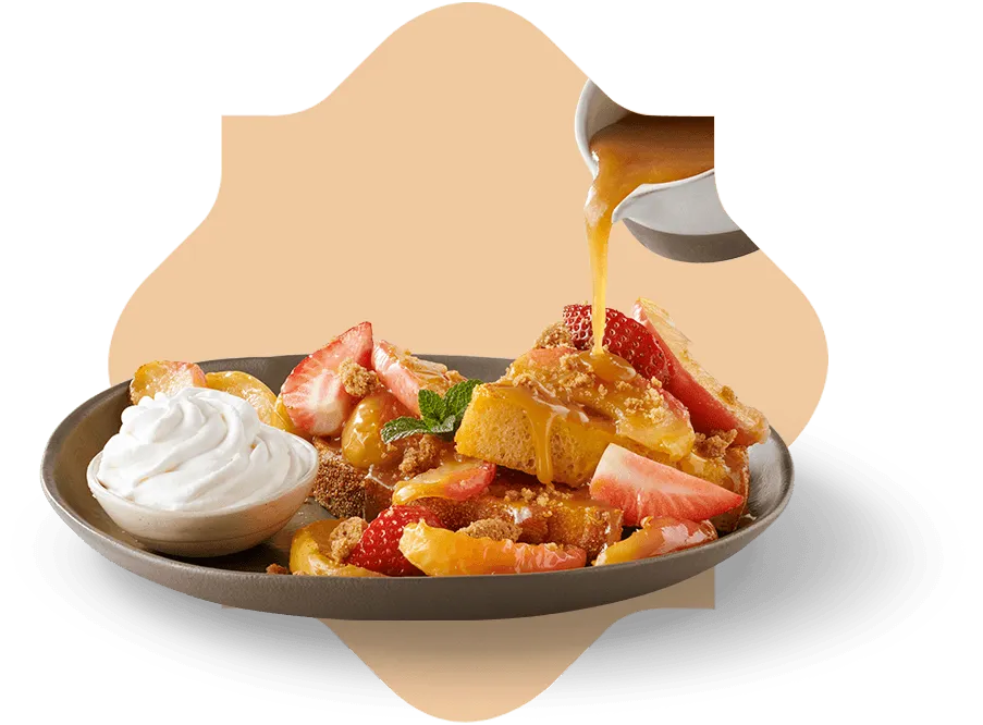 Try our new apple crumble