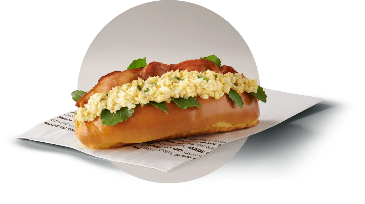 Back Bacon & Egg Mayo Roll