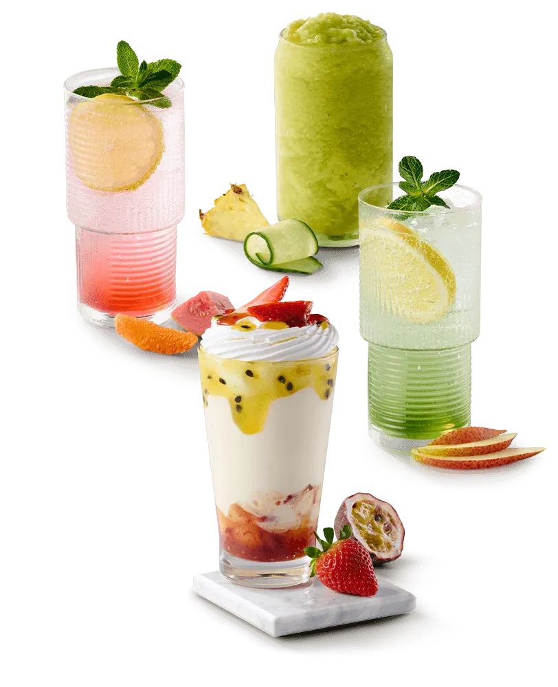 Fruity fizz drink