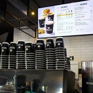 Coffee station in store at an OTM location