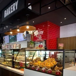 In store picture depicting the many confectionary options