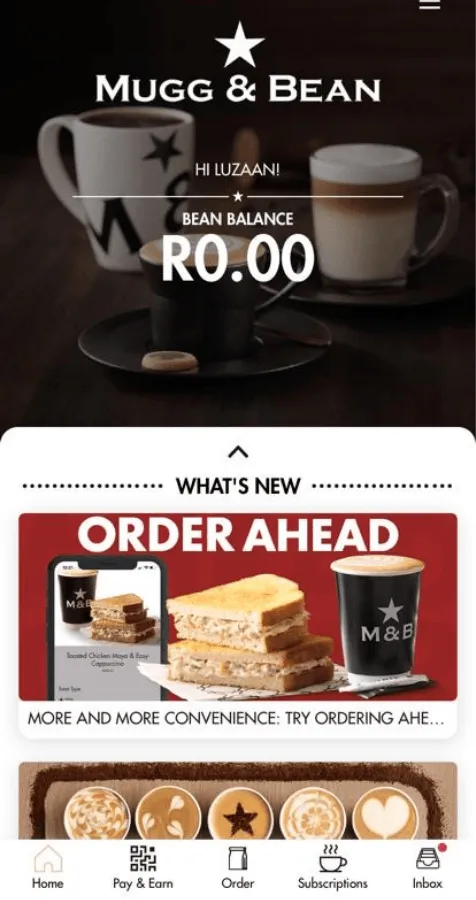 Screenshot of App - Home