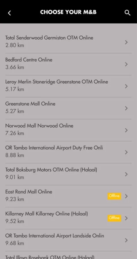 Screenshot of App - Store Locator
