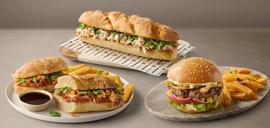 A range of 2025 winter menu items