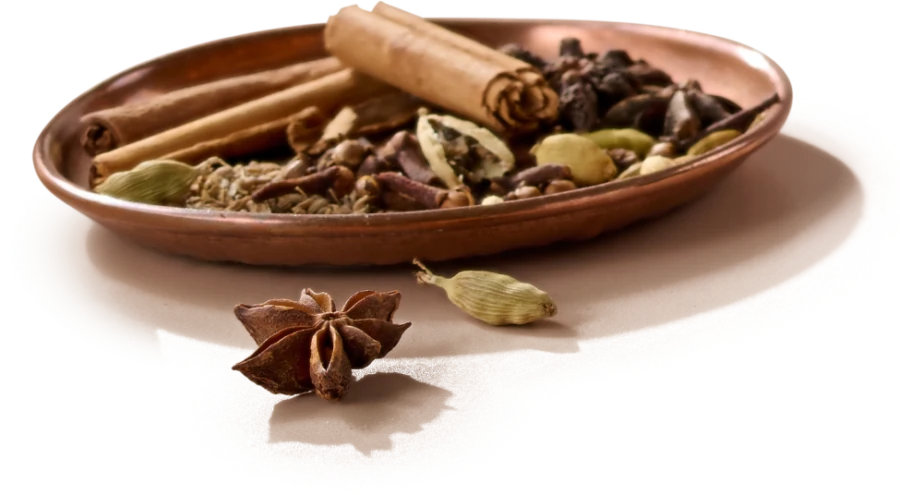 A bowl of warming chai spices