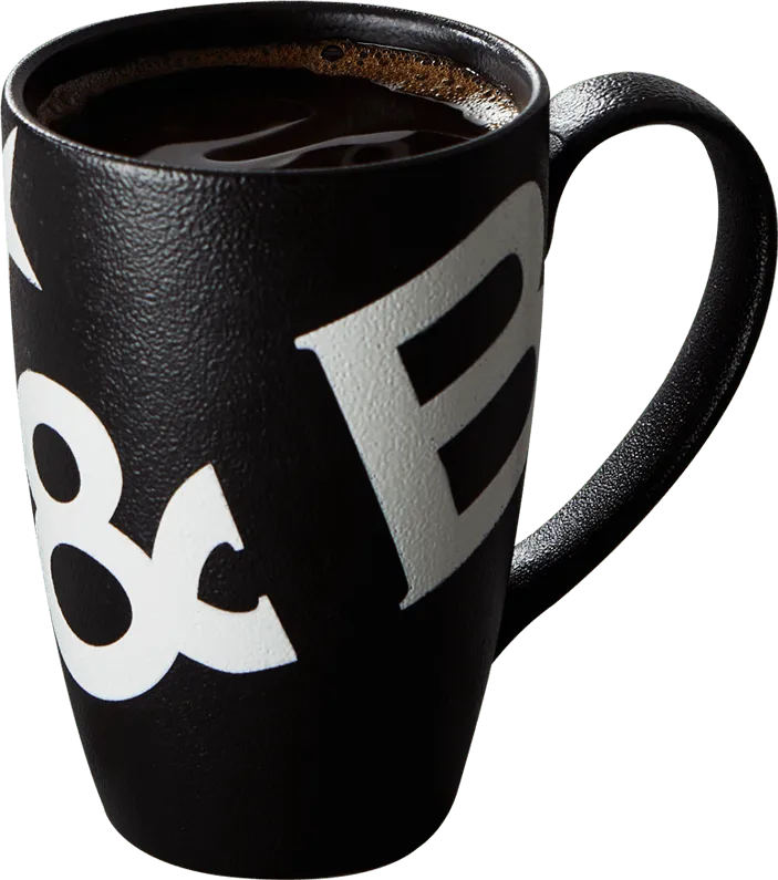 Black Cup with Coffee