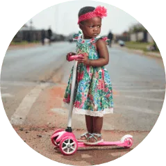 Zanele on a Scooter 3