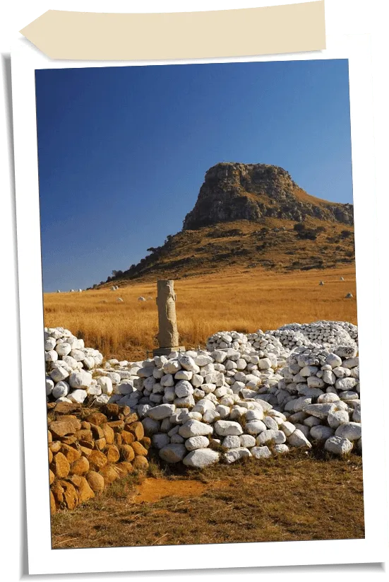 Field and mountain in Kwazulu Natal