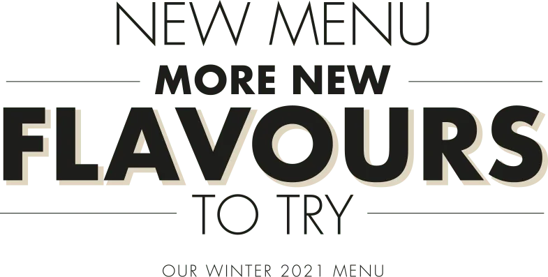 New menu with more new flavours to try
