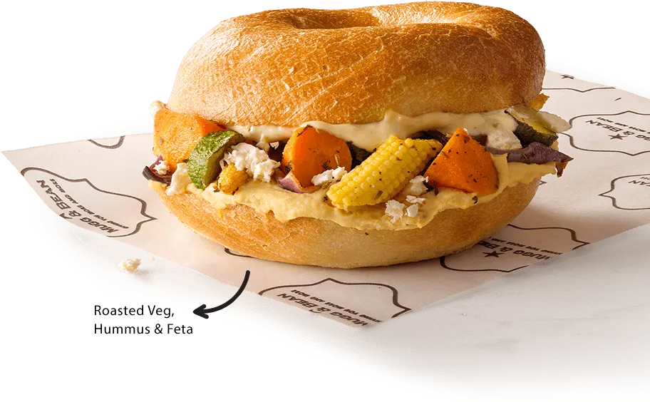 Roasted Veg Bagel Roasted Veg Bagel