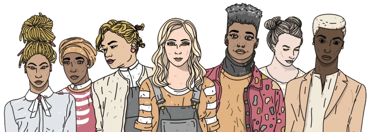 Various women illustration