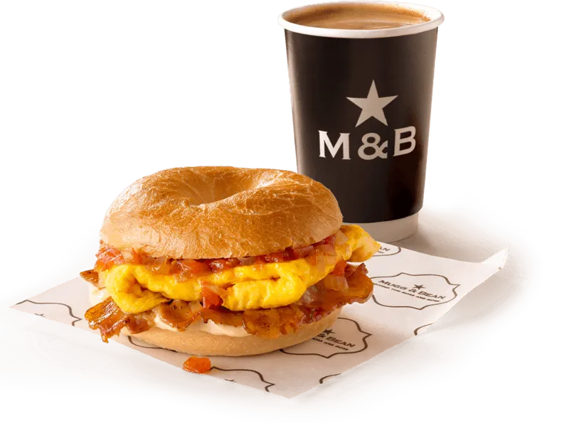 Breakfast Bagel & An Americano