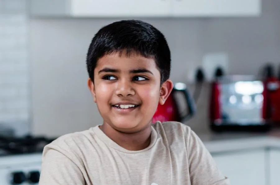 Armaan looking to the right