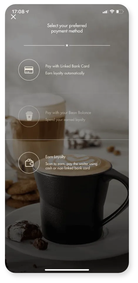 Pay with your Beans Phone Image