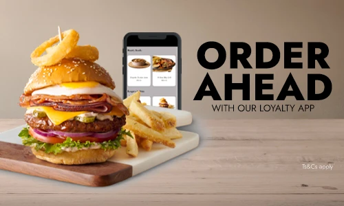 Order ahead our loyalty app