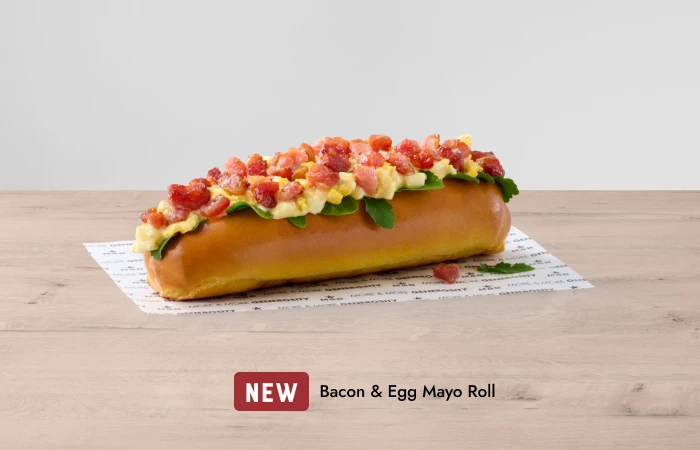 Bacon egg spicy potato fold