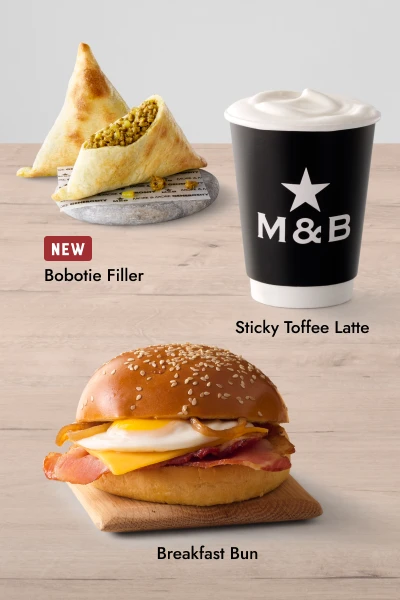 Range of Mugg & Bean hot drinks in takeaway cups