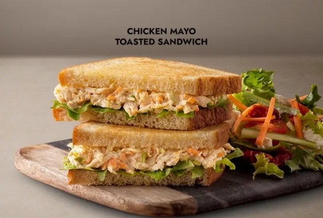 Chicken mayo toasted sandwich