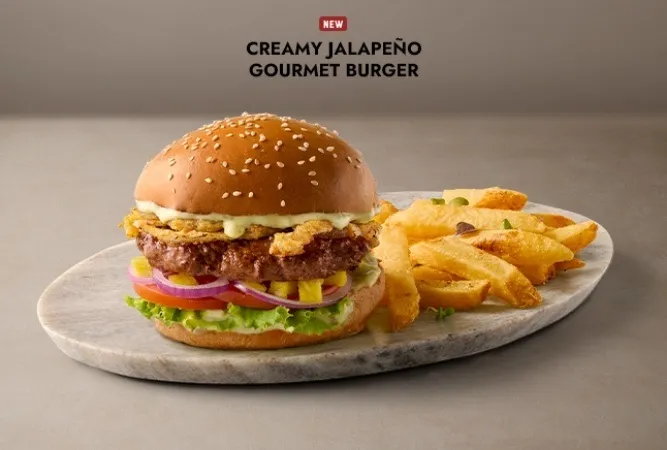 Creamy jalapeno gourmet burger
