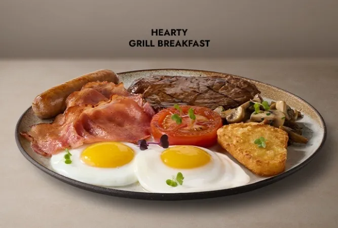 Hearty Grill breakfast