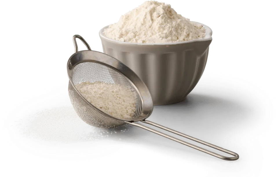 Flour and Cocoa Powder