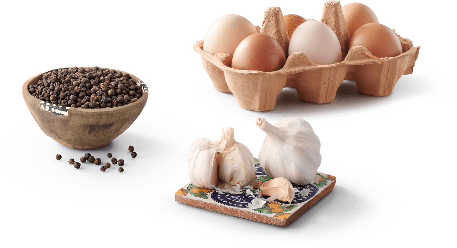 Group of ingredients for sweet potato breakfast