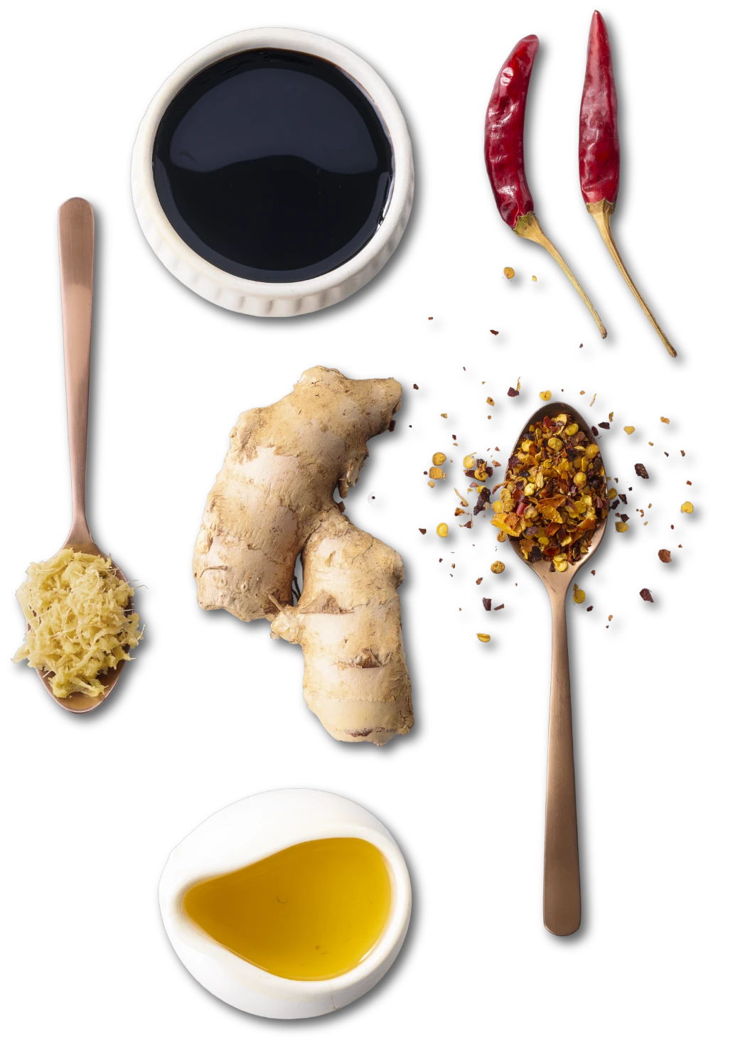Ginger,Soy, Spices
