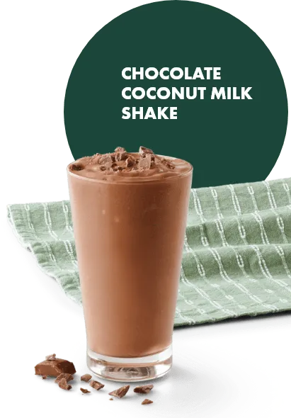 Chocolate Coconut Milk Shake